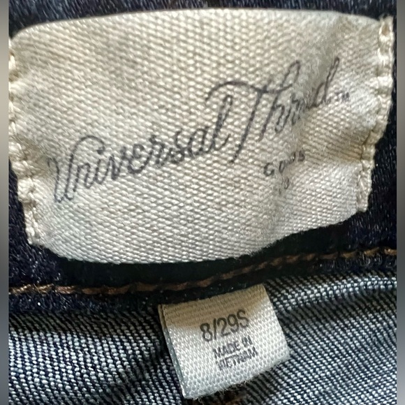 Universal Thread Jeans Womens Size 8/29 Short High Rise Slim Straight Dark Wash - Picture 4 of 7